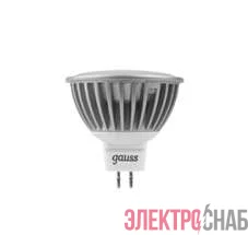 Лампа светодиодная Black MR16 5Вт 2700К тепл. бел. GU5.3 500лм 12В FROST Gauss 201505105
