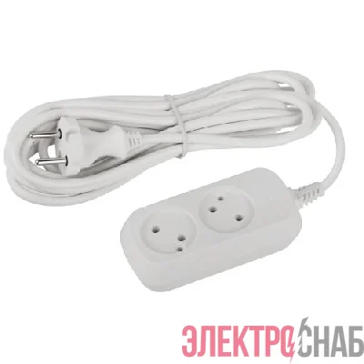 Удлинитель 2х5м без заземл. ПВС 2х0.75 UDL-10-250 Greenline Эра Б0065044