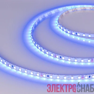 Лента светодиодная RT-A120-5mm 24V Blue 9.6Вт/м IP20 (уп.5м) Arlight 0156602