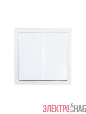 Выключатель 2-кл. СП ZIMA IP20 10А безвинт. зажим бел. LEZARD 704-0288-101QC