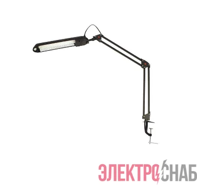 Светильник KD-008С настол. струбцина 230В 11Вт КЛЛ 2G7 черн. Camelion 6167