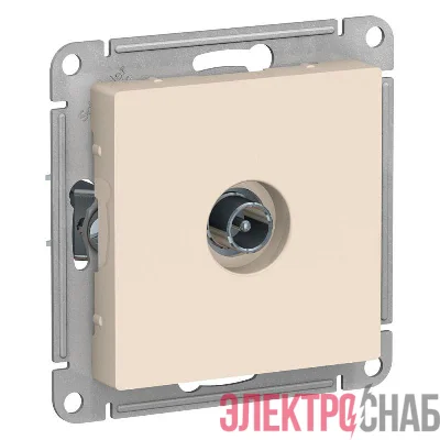 Механизм розетки TV ATLAS DESIGN проходной 4DB беж. SchE ATN000292