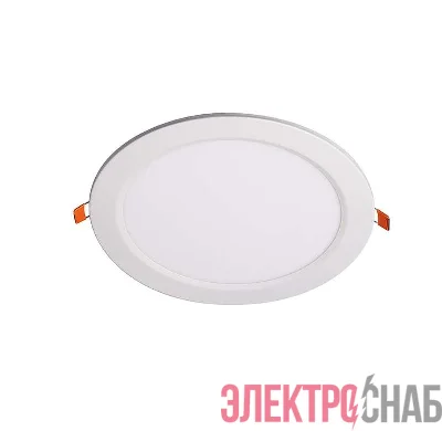 Светильник светодиодный PPL-R WH 24Вт 4000К IP40 d300мм ДВО встраив. ультратонкий кругл. JazzWay 5009769A