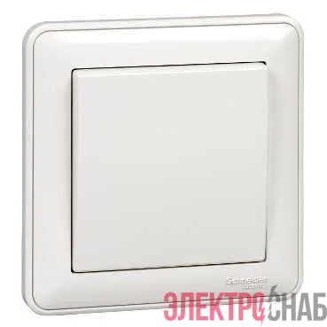 Переключатель проходной 1-кл. СП W59 10А IP20 10AX в сборе бел. SE VS610-156-18