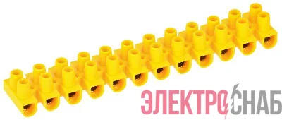 Колодка клеммная ЗВИ-15 н/г 4.0-10кв.мм 12 пар желт. IEK UZV7-015-06