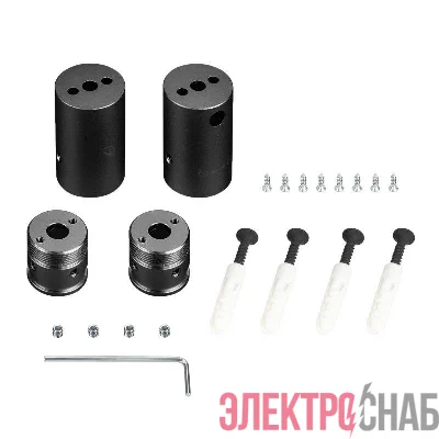 Крепление MOONLIGHT-VT-CEILING-DL-D18 Black металл (комплект) Arlight 048590