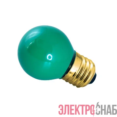 Лампа накаливания BL 10Вт E27 зел. NEON-NIGHT 401-114