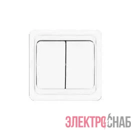 Выключатель 2-кл. СП Валери 10А IP20 бел. UNIVersal В0023