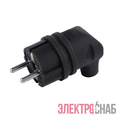 Вилка угловая 16А с заземл. каучук TOKOV ELECTRIC TKE-C05-KVU-Z