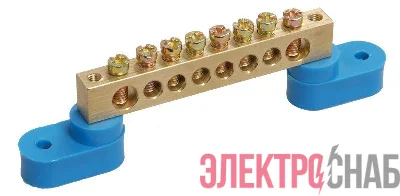 Шина нулевая ШНИ-6х9-8 У2-С на 2х угл. изол. IEK YNN10-69-8C2-K07