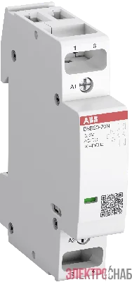 ESB20-02N-06 Контактор модульный (20А АС-1, 2НЗ), катушка 230В AC/DC 1SBE121111R0602