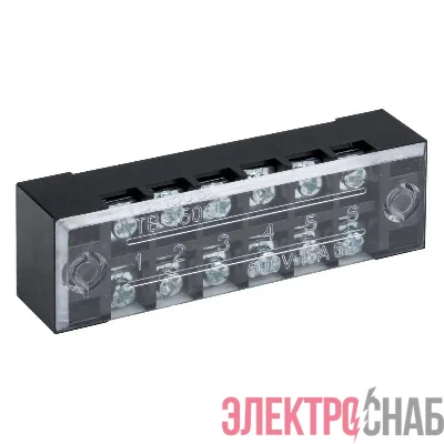 Терминал клеммный TB-1506 до 1.5кв.мм 15А 6 клеммных пар EKF tb-1506