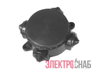 Коробка распределительная ОП 75х53мм 4-х рожк. КЭМ1-10-4Б карбол 0300-00030