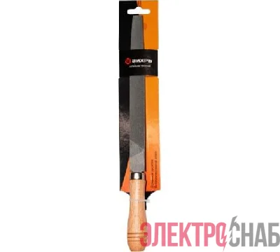 Напильник 200мм плоский деревянная рукоятка Вихрь 73/6/4/1