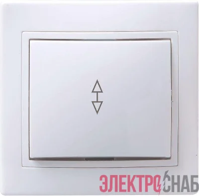 Переключатель проходной 1-кл. СП Кварта 10А IP20 ВСп10-1-0-КБ бел. GENERICA EVK12-K01-10-DM