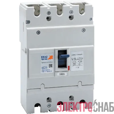 Выключатель автоматический 160А 18кА OptiMat E250L160 УХЛ3 КЭАЗ 100010