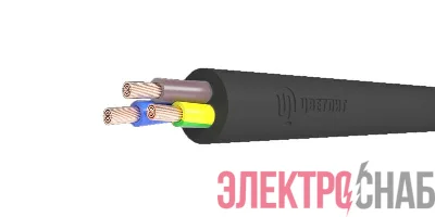 Кабель КГ-ХЛ 3х4 (N PE) 220/380-3 (м) Цветлит 00-00142688