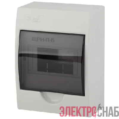 Бокс ЩРН-П-6 мод. навесной пластик IP41 SIMPLE NO-box_simple-plastic_6_surface ЭРА Б0041522