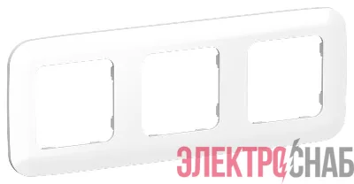 Рамка 3-м СП FLITE РУ-3-А-ФлБ бел. IEK FI-M32-31-20-K01