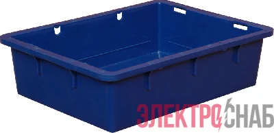 Ящик сырково-творожный 532х400х141 синий без крышки 306 306