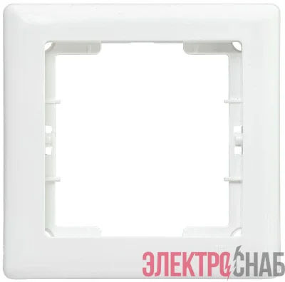 Рамка 1-м BOLERO РГ-1-ББ бел. IEK EMB12-K01
