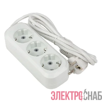 Удлинитель 3х2м с заземл. 16А IP20 Эксперт 3.0кВт ПВС 3х1 PROxima EKF UBA16-310-3-02