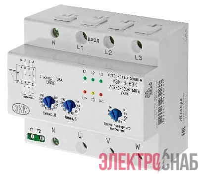 Реле многофункциональное УЗМ-3-63К 230В AC/400В AC УХЛ4 Меандр A8302-16939237