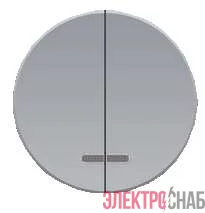 Механизм выключателя 2-кл. СП Florence 10А IP20 с подсветкой сер. 1E31801302 OneKeyElectro 2172848
