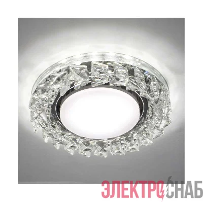 Светильник Bohemia LED 53 1 70 декор. из огран. стекла со светодиод. подсветкой GX53 прозр. ИТАЛМАК IT8529