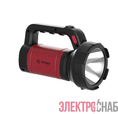 Фонарь-прожектор аккумуляторный Premium 5Вт 2 режима литиевый аккум. 2.4А.ч супер яркий экономн. время работы от 3 до 12ч ЗУ (в компл.) КОСМОС KOSAc8005WLith