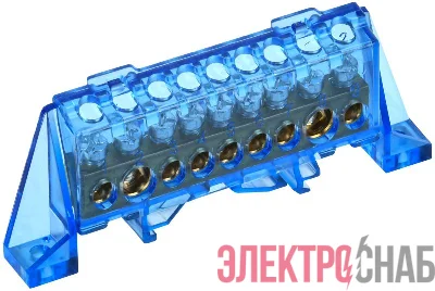 Шина нулевая N в комб. изол. "Стойка" 8х12-9-С TEKFOR IEK TF-NN20-09-DP-K07