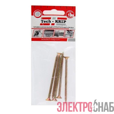 Саморез ШУж 5.0х80 потайной головкой (уп.5шт) Tech-KREP 102514