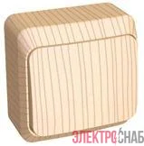 Переключатель проходной 1-кл. ОП Этюд 10А IP20 сосна SE BA10-004D