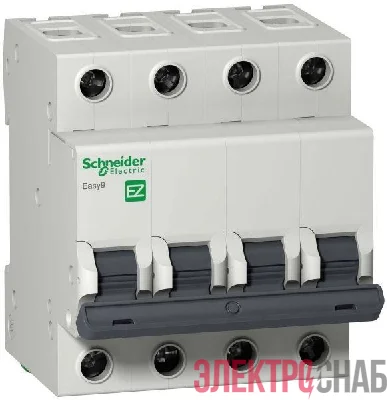 Выключатель автоматический модульный 4п C 25А 4.5кА EASY9 =S= SchE EZ9F34425
