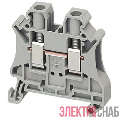 Клеммник винт. проходной 6кв.мм 2 точки подкл. сер. SchE NSYTRV62