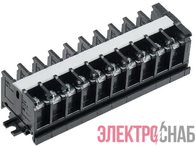 Блок зажимов БЗН TK-030 4кв.мм 30А на DIN-рейку 10 пар IEK YZN43-10-004-K02