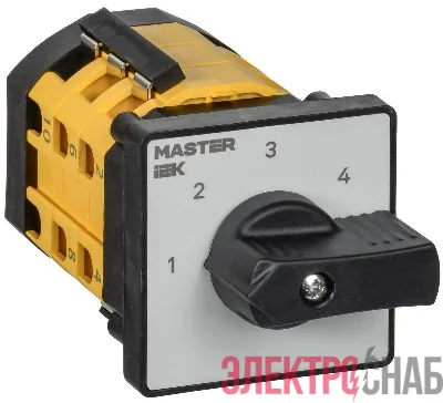 Переключатель кулачковый 10А (сх. 84) стандартная рукоятка IEK MI-CS10-010-084