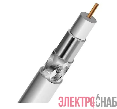 Кабель SAT 50M+CCS/Al/Al 64х0.12 75 Ом бухта Б (Red Line) (м) PROCONNECT 01-2401-2