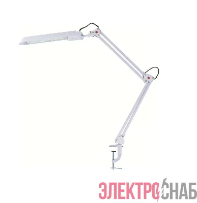 Светильник KD-008С настол. струбцина 230В 11Вт КЛЛ 2G7 бел. Camelion 6168