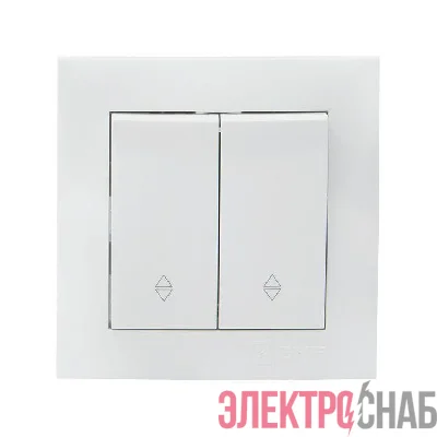 Переключатель проходной 2-кл. СП Валенсия 10А IP20 бел. PROxima EKF EWV10-027-10
