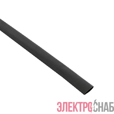 Трубка термоусадочная ТУТк с клеевым слоем нг 12/4 черн. 1м (уп.10м) PROxima EKF tut-k12-b