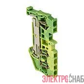 Колодка клеммная JXB-ST-2.5 3 вывода земля пружинная PROxima EKF plc-jxb-st-2.5-3-pen