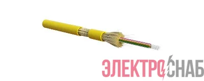 Кабель FO-DT-IN-9S-16-LSZH-YL волоконно-оптический 9/125 (SMF-28 Ultra) одномод. 16 волокон плотное буф. покрытие (tight buffer) для внутр. прокладки LSZH IEC 60332-3 (-40град.C - +70град.C) желт. Hyperline 388417