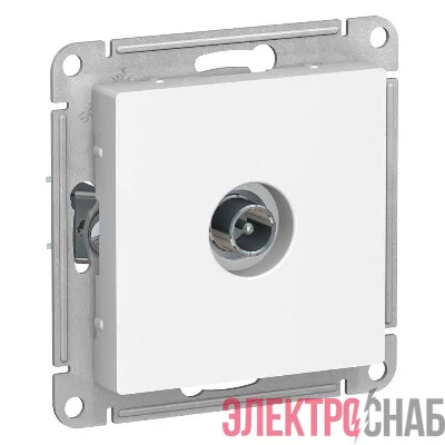 Розетка телевизионная проходная TV AtlasDesign 4дБ механизм бел. SE ATN000192