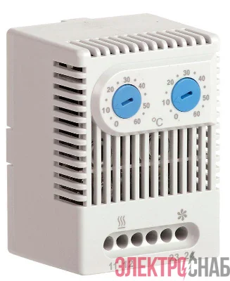 Термостат двухканальный от 0 до +60град.C NO+NO IEK YCE-DTNO-NO-60