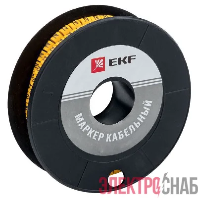 Маркер каб. 6.0кв.мм &amp;quot;4&amp;quot; (ЕС-3) (уп.350шт) EKF plc-KM-6-4