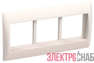 Рамка 6мод. с суппортом 75мм бел. PRIMER IEK CKK-40D-RSU6-075-K01