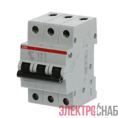 Автоматический выключатель 3п SH203 B6  6,0кА ABB 2CDS213001R0065