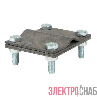 Зажим заземлитель 20 - полоса 50 (пластина 70х80мм) HZ PROxima EKF lp-57080