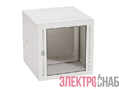 Шкаф телекоммуникационный навесной 12U (600х600х650) дверь стекло RAL7035 DKC R5STI1265GS